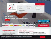 Tablet Screenshot of emploi-mousquetaires.com